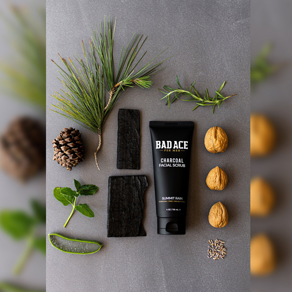 men face scrub
