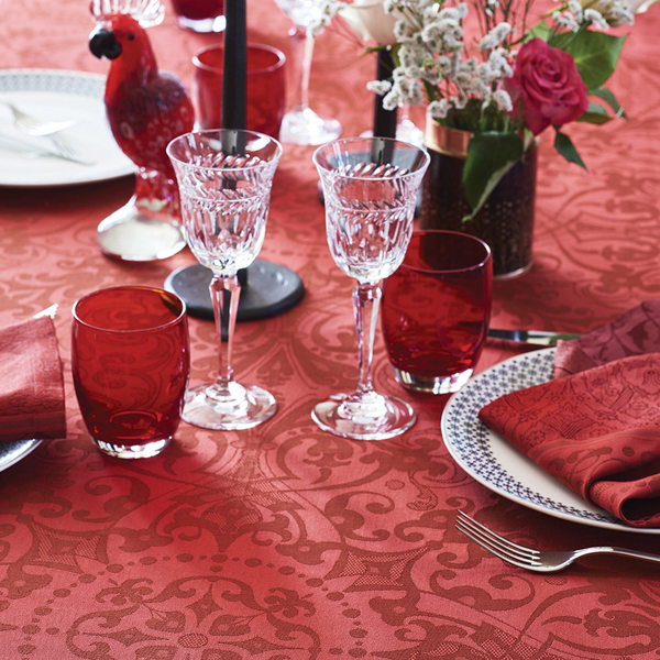 red Tablecloth