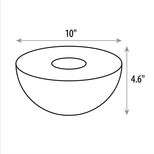 semi-round candle