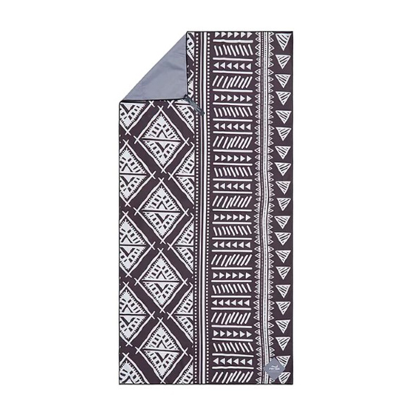 black tribal beach towel