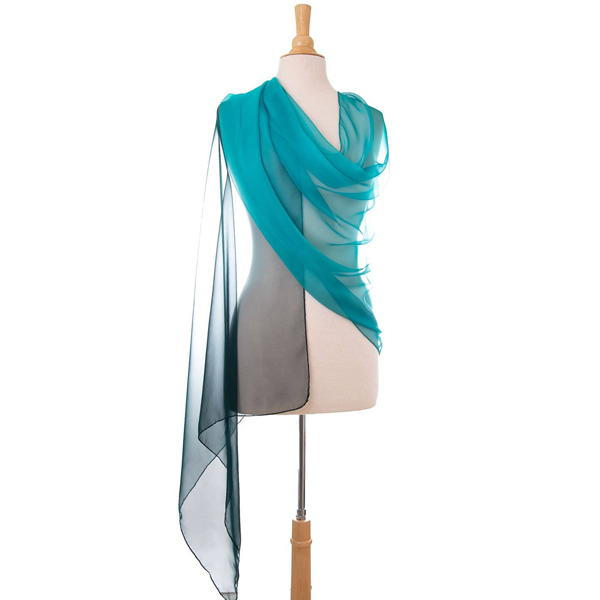 juliette turquoise silk scarf