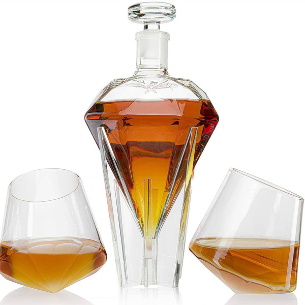 diamond decanter set